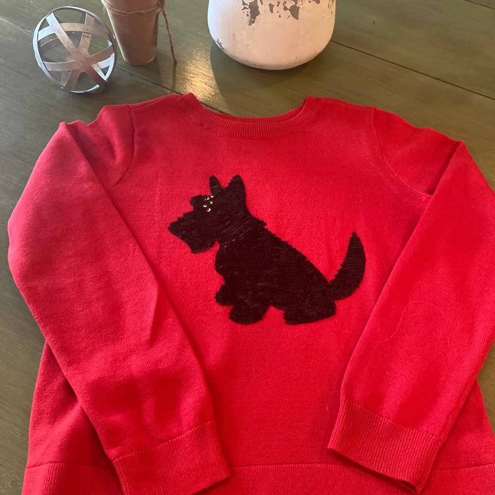 Gap kids sequin Scotty sweater